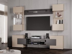 Гостиная Фэнтези (кашемир/графит) в Красном Яре (селе) - krasnyj-yar-selo.mebel-nsk.ru | фото
