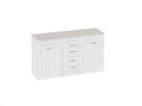 Комод 4 ящ 2 дв Манхэттен спальня в Красном Яре (селе) - krasnyj-yar-selo.mebel-nsk.ru | фото
