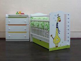 Кроватка детская Жираф с маятником в Красном Яре (селе) - krasnyj-yar-selo.mebel-nsk.ru | фото