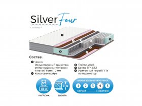 Матрас Silver Four в Красном Яре (селе) - krasnyj-yar-selo.mebel-nsk.ru | фото