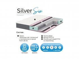 Матрас Silver Six в Красном Яре (селе) - krasnyj-yar-selo.mebel-nsk.ru | фото