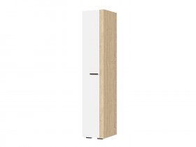 Шкаф 400 ШК-01 Санса (дуб сонома/белый) в Красном Яре (селе) - krasnyj-yar-selo.mebel-nsk.ru | фото