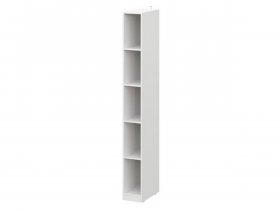 Шкаф-стеллаж ШК-25 Эккервуд (белый) в Красном Яре (селе) - krasnyj-yar-selo.mebel-nsk.ru | фото